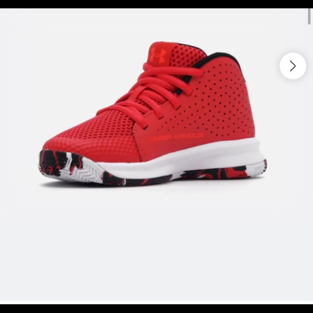 Under Armour tennis shoes. Red